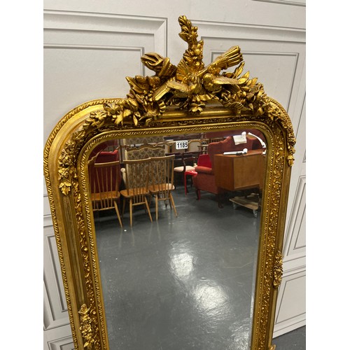 1185 - Ornate gilt dress mirror 33