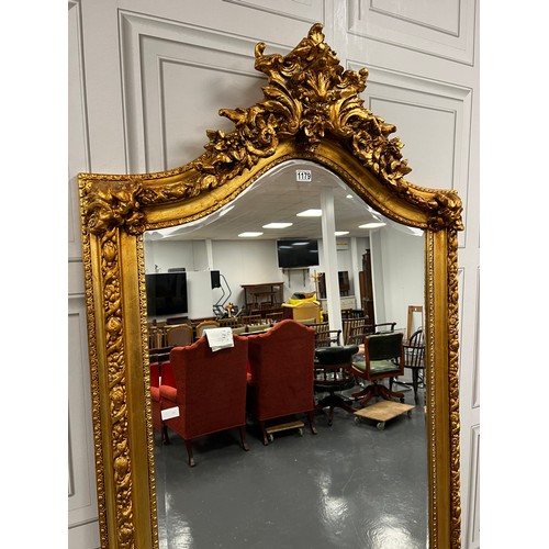 1179 - Large gilt ornate dressing mirror 39