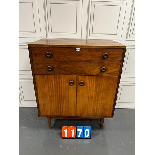 1170 - Mid century teak drawers over cupboard danish?