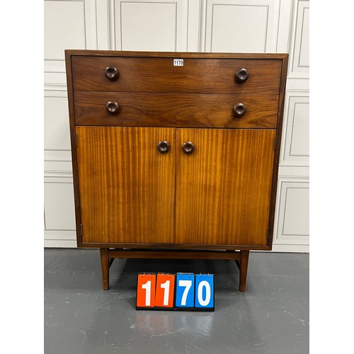 1170 - Mid century teak drawers over cupboard danish?