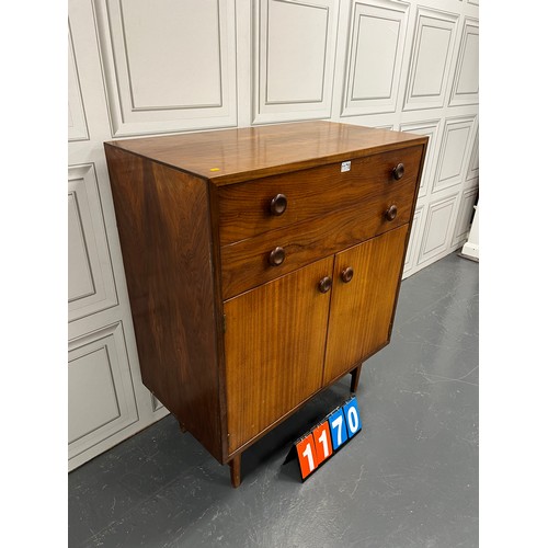 1170 - Mid century teak drawers over cupboard danish?