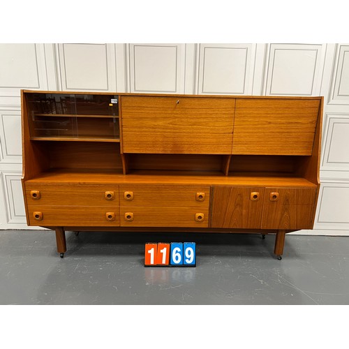 1169 - Portwood mid century teak highboard