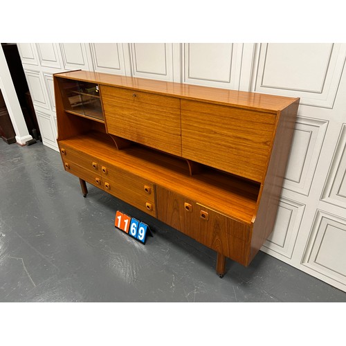 1169 - Portwood mid century teak highboard