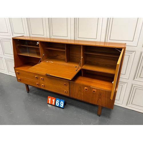 1169 - Portwood mid century teak highboard