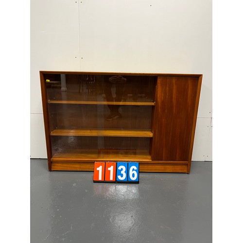 1136 - Herbert gibbs mid century teak bookcase