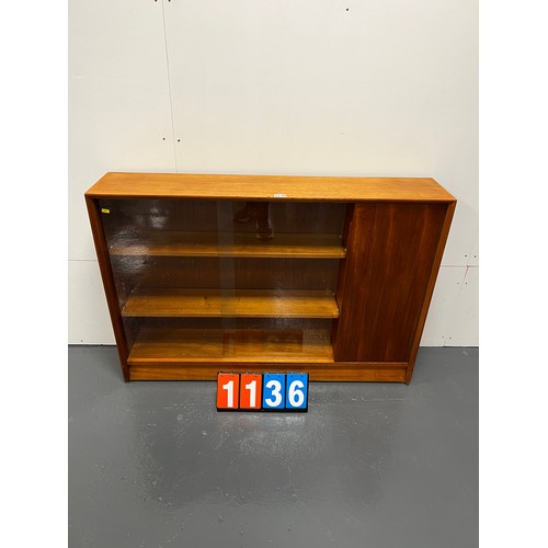 1136 - Herbert gibbs mid century teak bookcase