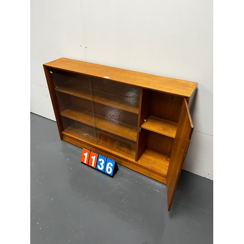 1136 - Herbert gibbs mid century teak bookcase