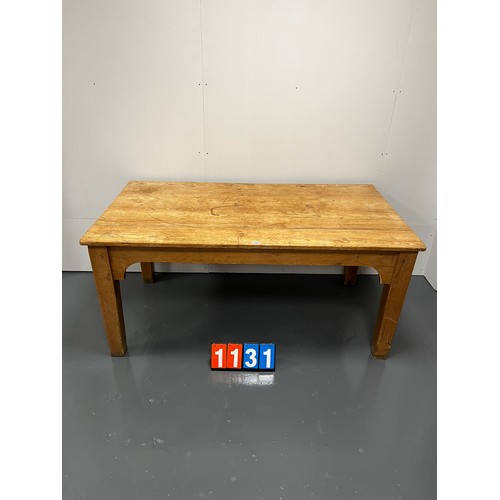 1131 - Victorian pine school lab table