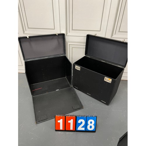 1128 - 2 vintage lp cases