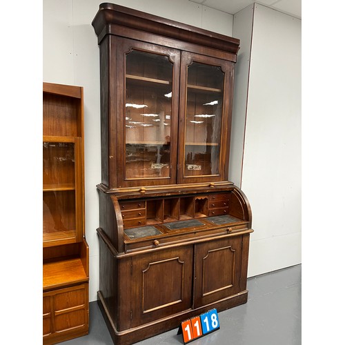 1118 - Victorian mahogany chiffioneer bookcase