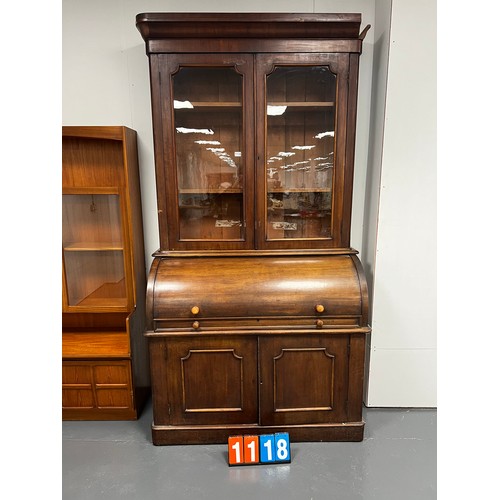 1118 - Victorian mahogany chiffioneer bookcase