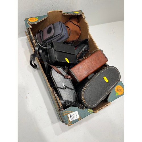 583 - Box Binoculars/cameras