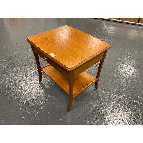 1158F - Teak bedside table with soft close drawer