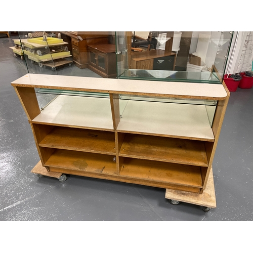 1158G - Mid century shop display cabinet A/F