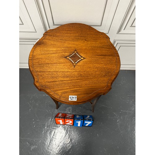 1217 - Edwardian inlaid centre table