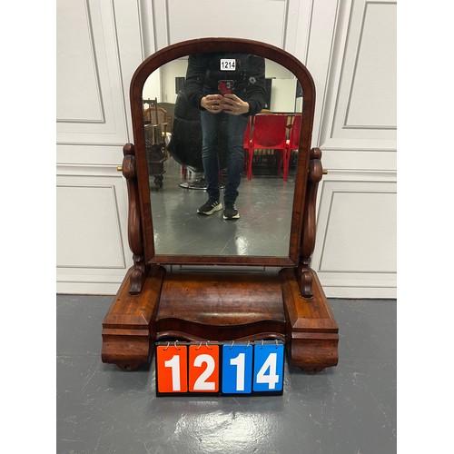 1214 - Victorian mahogany duchess mirror