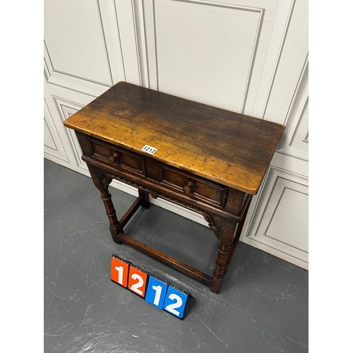 1212 - Antique oak titchmarsh & goodwin console table