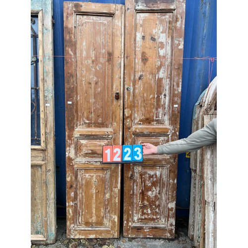 1223 - Pair wooden doors 22