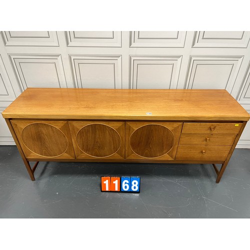 1168 - Nathan circulas teak mid century sideboard