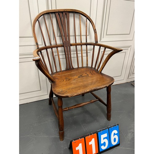 1156 - Antique windsor farmhouse chair a/f