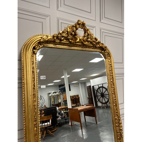 1150 - Large 7ft by 3ft gilt frame french salon mirror