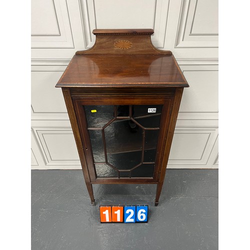 1126 - Edwardian inlaid cabinet