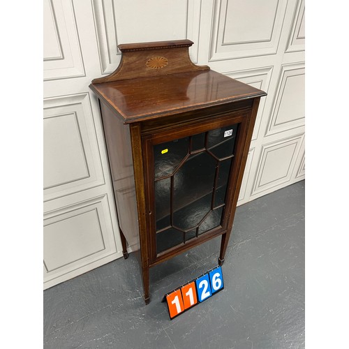 1126 - Edwardian inlaid cabinet