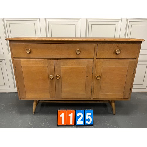 1125 - Ercol elm sideboard feet a/f