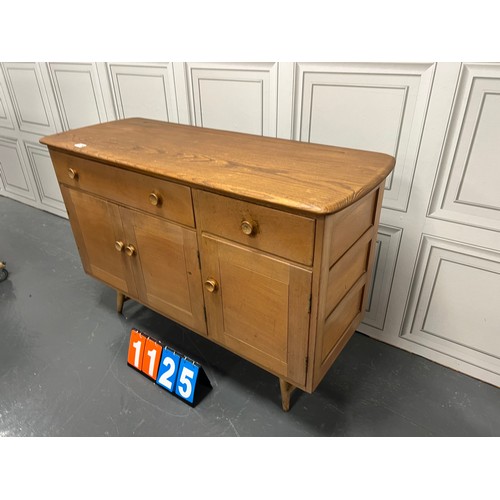 1125 - Ercol elm sideboard feet a/f