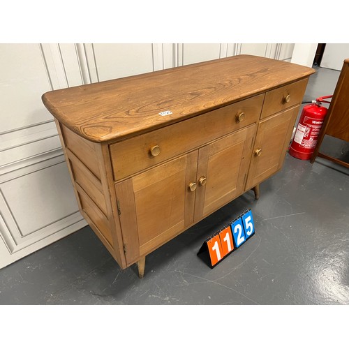 1125 - Ercol elm sideboard feet a/f