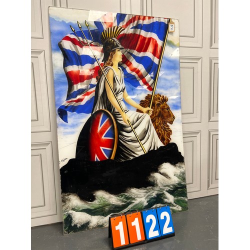 1122 - Rule britannia perspex large picture