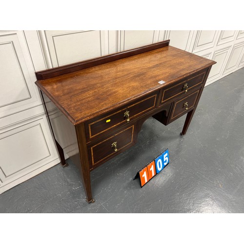 1105 - Edwardian inlaid desk