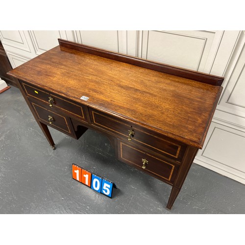 1105 - Edwardian inlaid desk