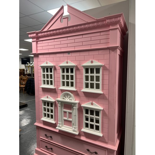 1090 - Large full size dolls house style cabinet pink