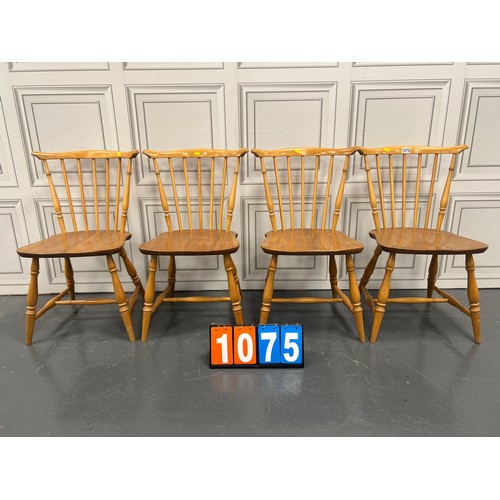 1075 - Set of 4 ercol blonde kitchen chairs