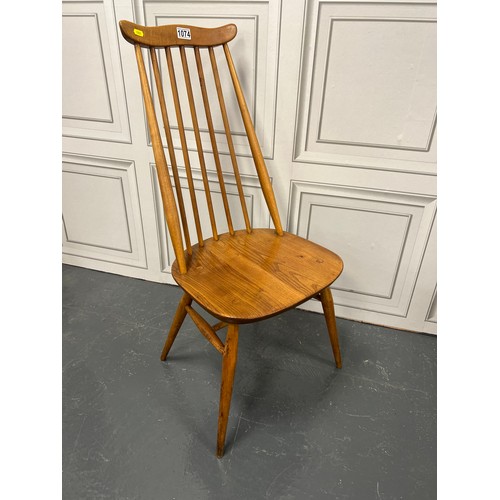 1074 - Set of 4 ercol blonde goldsmith chairs