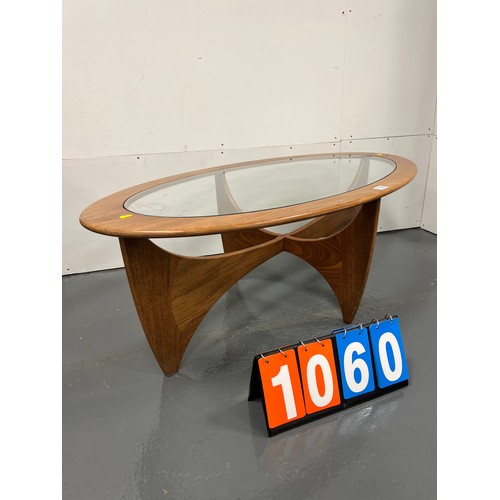 1060 - G-plan oval coffee table