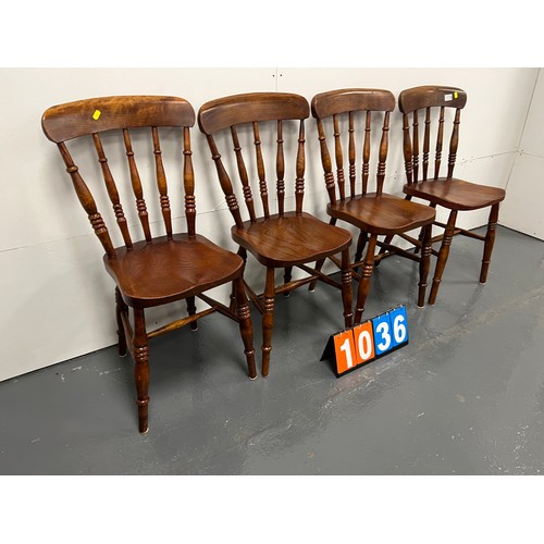 1036 - Set of 4 farmhouse kitchen chairs