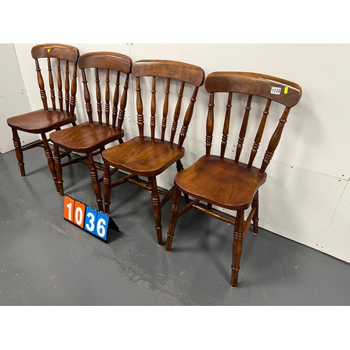 1036 - Set of 4 farmhouse kitchen chairs