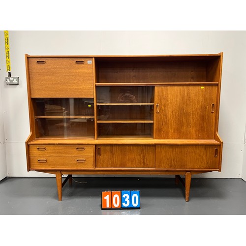 1030 - Mid century teak highboard in danish design