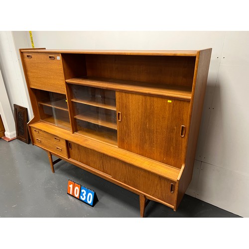 1030 - Mid century teak highboard in danish design