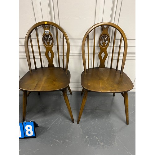 1018 - Set of 4 ercol chairs