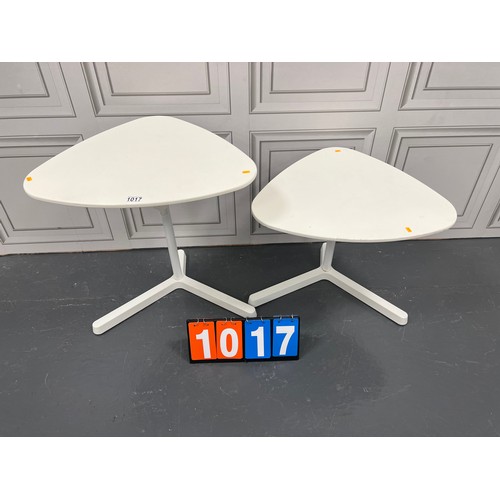 1017 - Pair of designer retro side tables