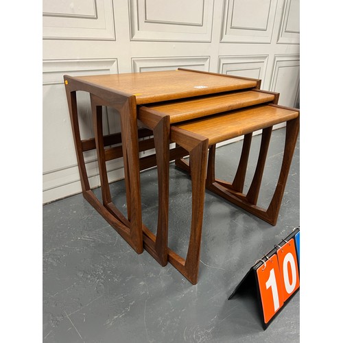 1006 - G-plan quadrille teak nest of tables