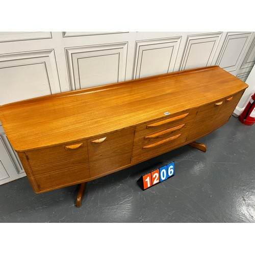 1206 - Beithcraft mid century teak sideboad