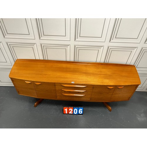 1206 - Beithcraft mid century teak sideboad