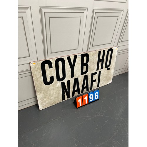 1196 - Vintage military 'naafi' shop sign