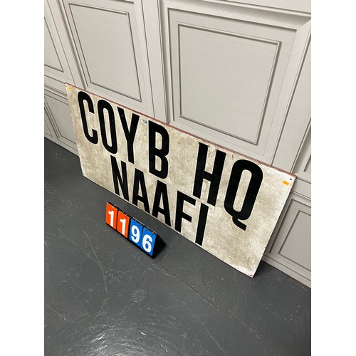 1196 - Vintage military 'naafi' shop sign