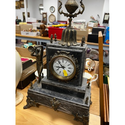 646 - Victorian mantle clock + Edwardian clock