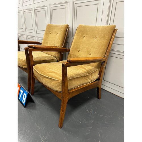 1179 - Pair of quality mid century arm chairs danish?